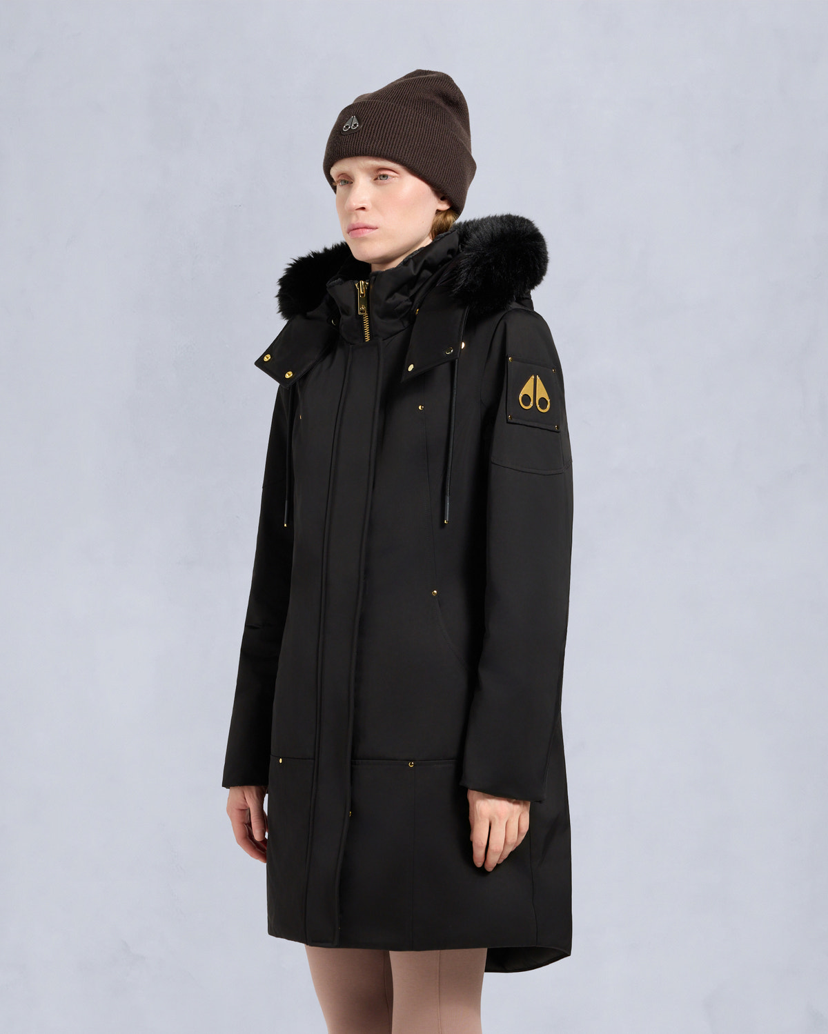 Moose Knuckles - M35LP253G - Gold Series Satin Stirling Parka - WOMENS -  - Front