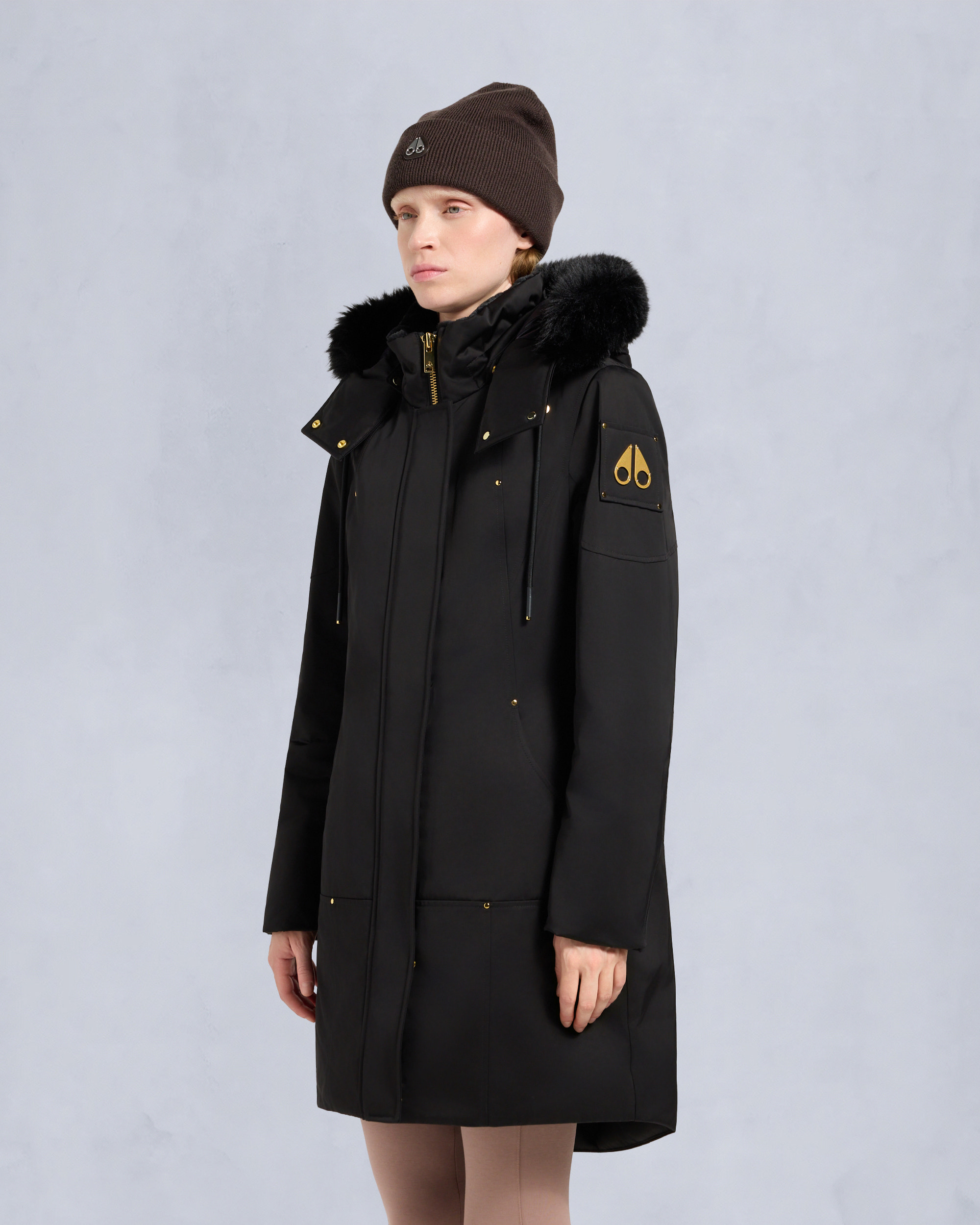 Moose Knuckles - M35LP253G - Gold Series Satin Stirling Parka - WOMENS -  - Front