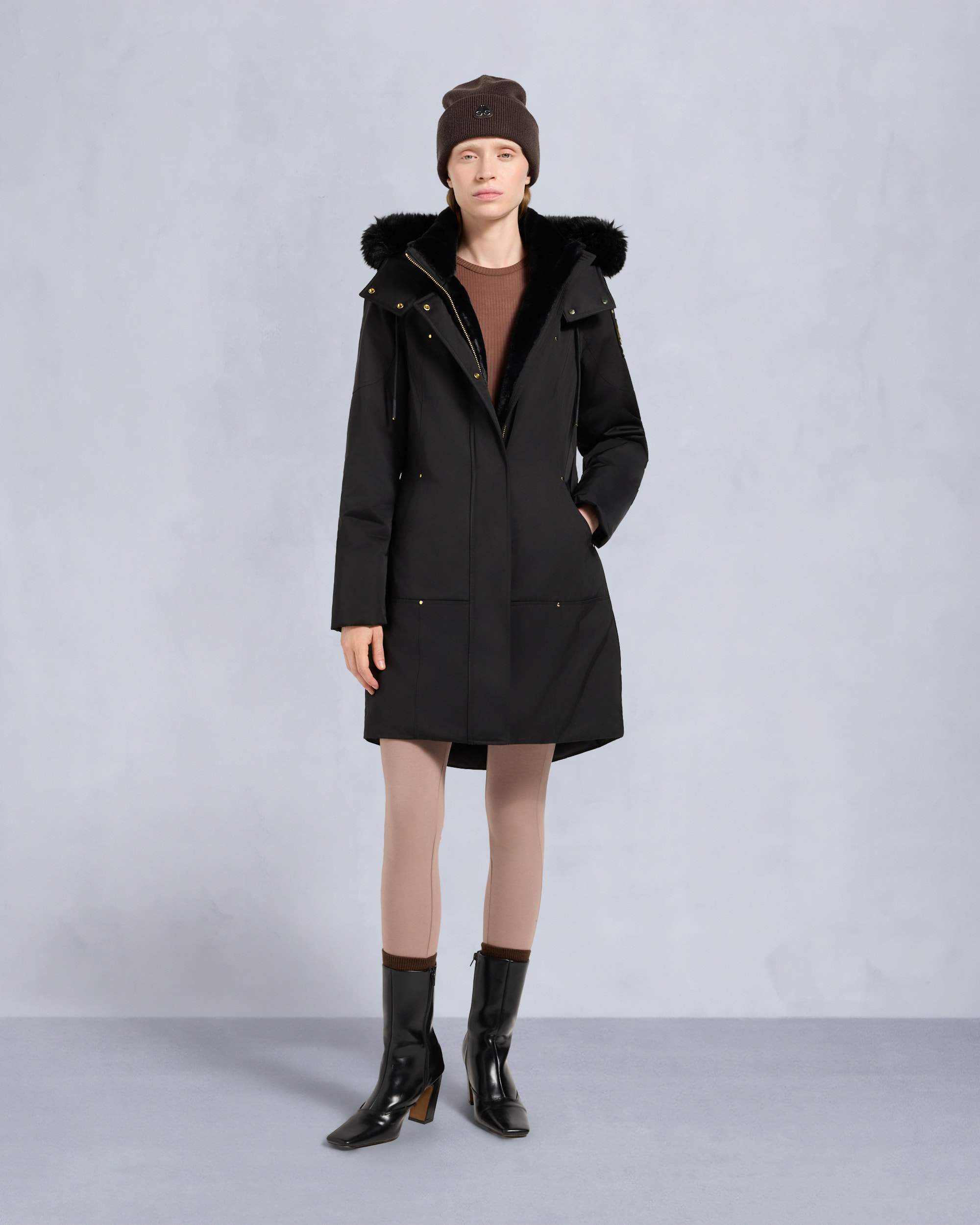 Moose Knuckles - M35LP253G - Gold Series Satin Stirling Parka - WOMENS -  - Front Category