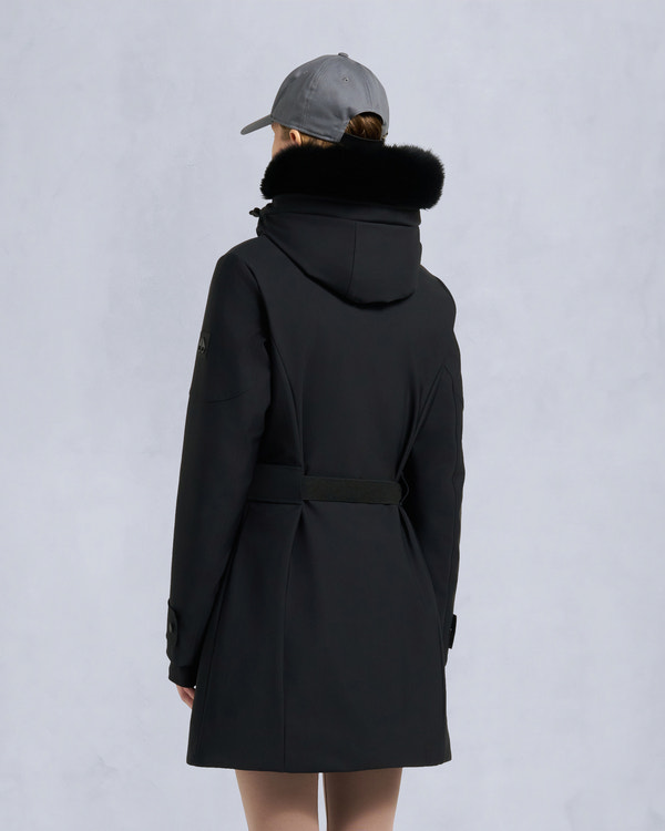 Moose Knuckles - M35LP257S - Wingrove Shearling Trim Down Parka - WOMENS -  - Back