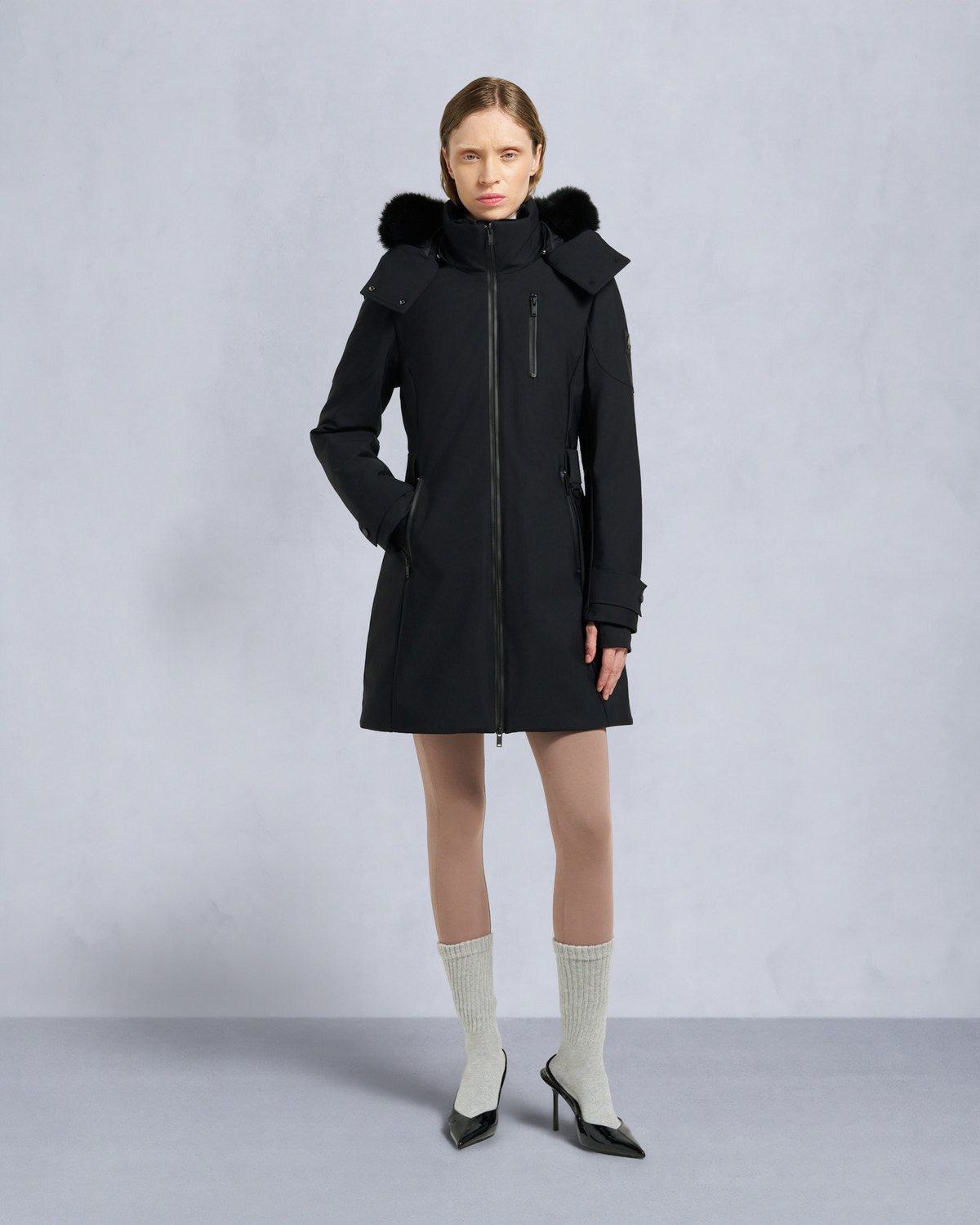 Moose Knuckles - M35LP257S - Wingrove Shearling Trim Down Parka - WOMENS -  - Detail3