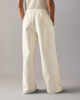Moose Knuckles - M35LR756 - Mixed Media Wide-Leg Pants - WOMENS -  - Back