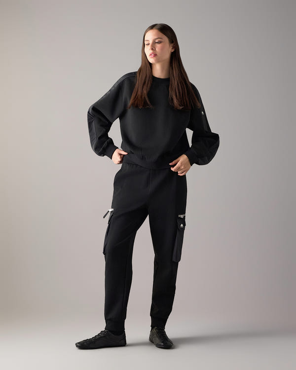 Moose Knuckles - M35LR800 - Mixed Media Joggers - WOMENS -  - Front