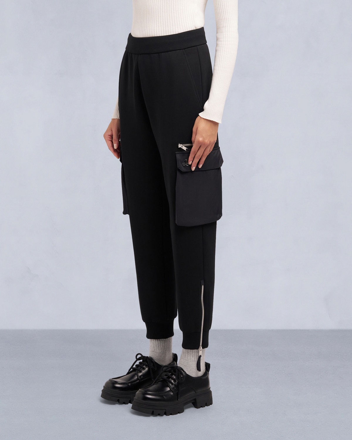 Moose Knuckles - M35LR800 - MixMedia Joggers - WOMENS -  - Front