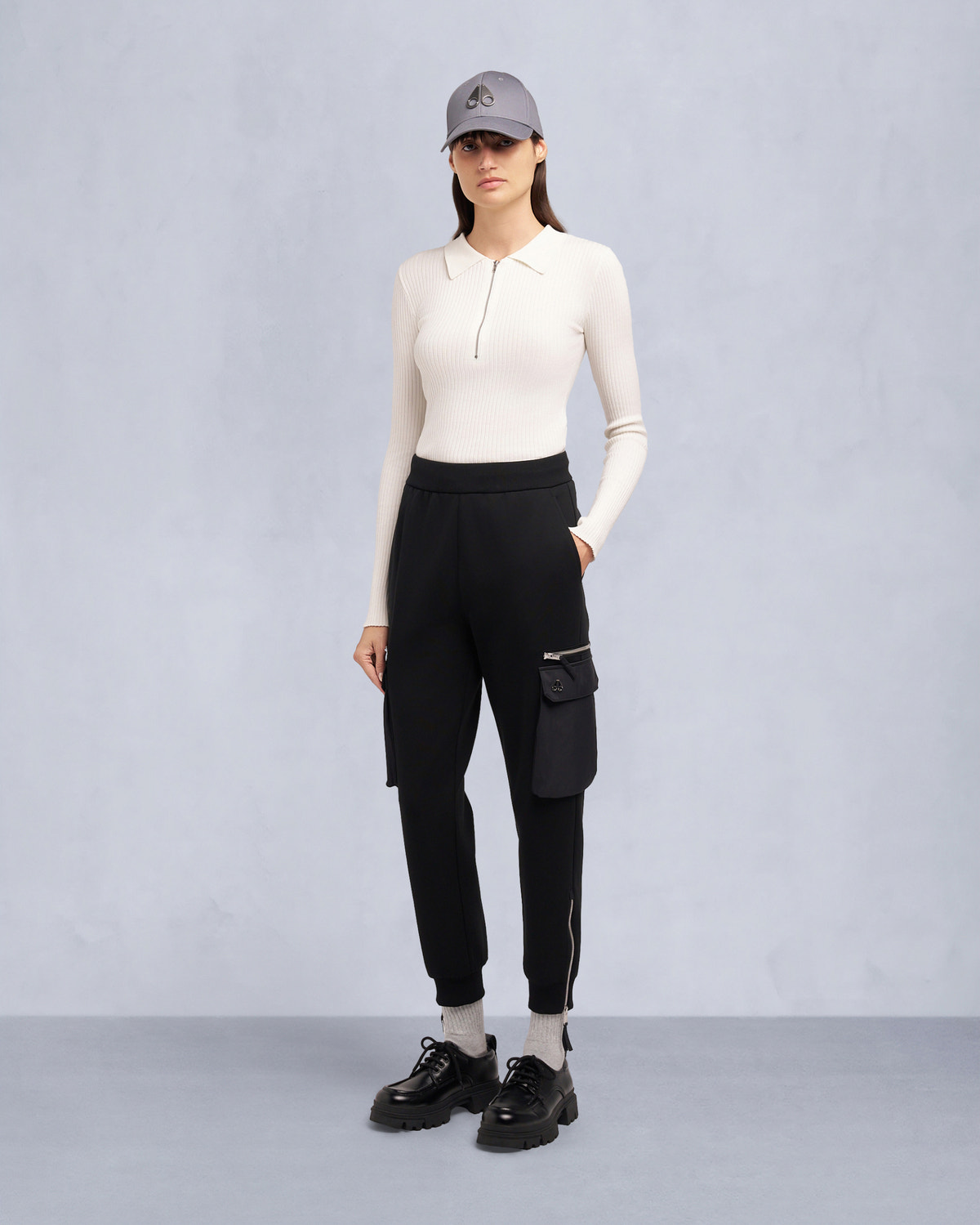 Moose Knuckles - M35LR800 - MixMedia Joggers - WOMENS -  - Front Category