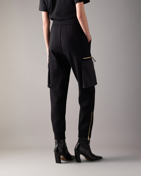 Moose Knuckles - M35LR800G - Gold Series Mixed Media Joggers in Neoprene - WOMENS -  - Back