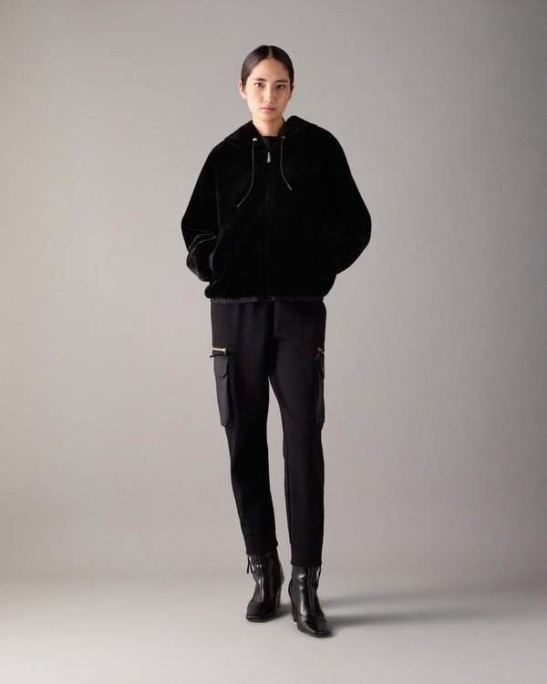 Moose Knuckles - M35LR800G - Gold Series Mixed Media Joggers in Neoprene - WOMENS -  - Front Category