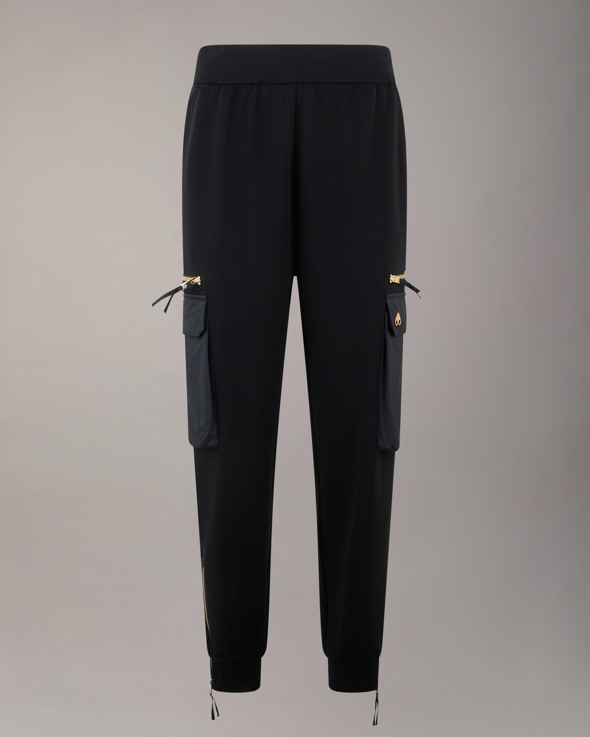 Moose Knuckles - M35LR800G - Gold Series Mixed Media Joggers in Neoprene - WOMENS -  - GM