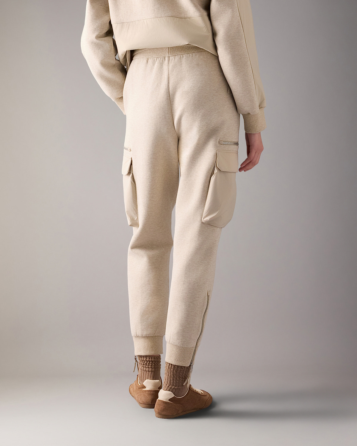 Moose Knuckles - M35LR800H - Mixed Media Neoprene Joggers - WOMENS -  - Back