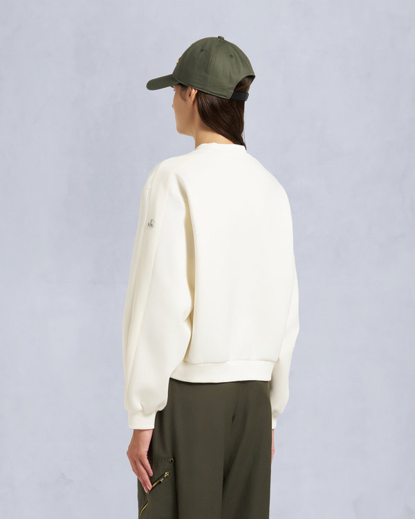 Moose Knuckles - M35LS631 - Mix Media Crewneck Sweatshirt - WOMENS -  - Back