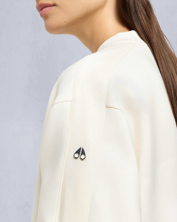 Moose Knuckles - M35LS631 - Mix Media Crewneck Sweatshirt - WOMENS -  - Detail3