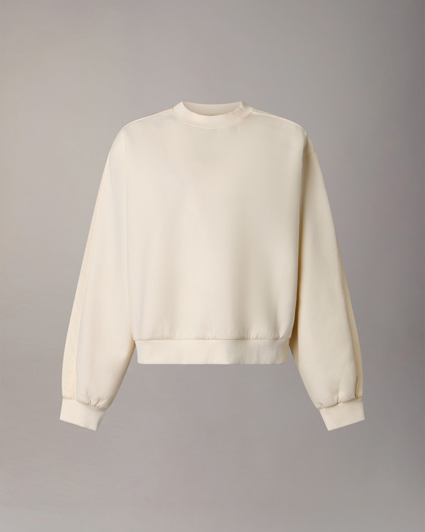 Moose Knuckles - M35LS631 - Mixed Media Crewneck Sweatshirt - WOMENS -  - Detail8