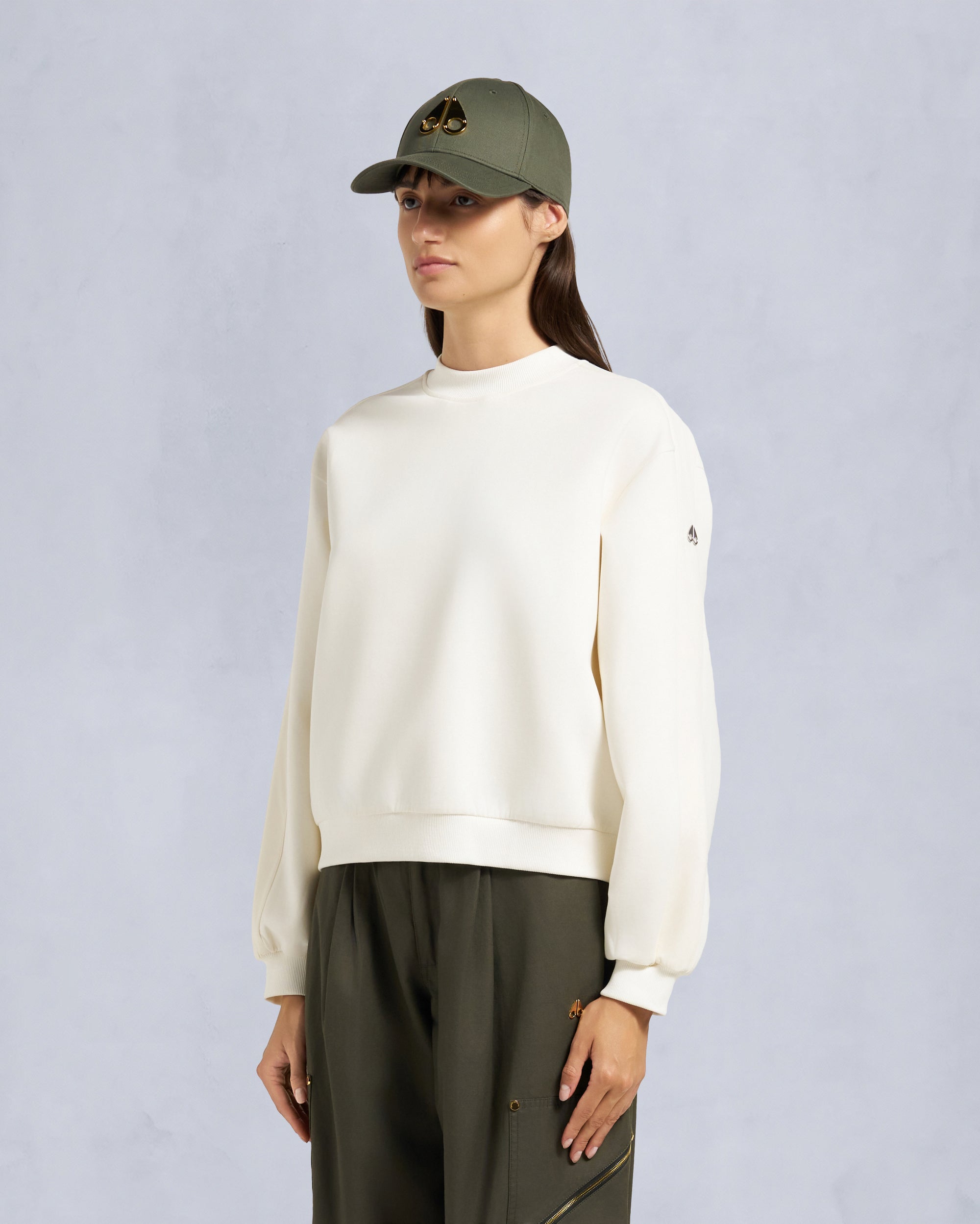 Mix Media Crewneck Sweatshirt | Women | Moose Knuckles