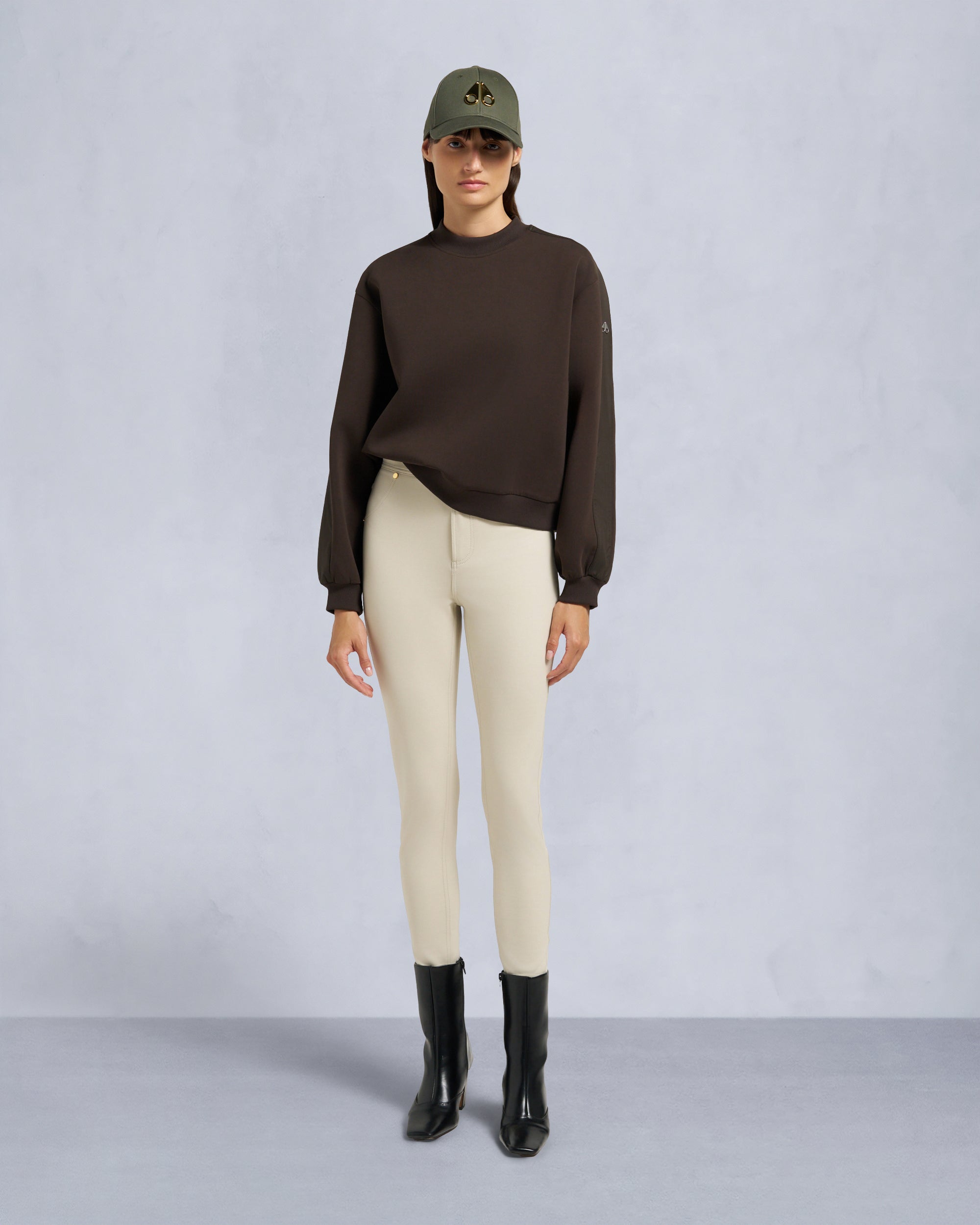 Mix Media Crewneck Sweatshirt | Women | Moose Knuckles