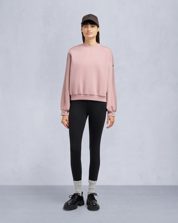 Moose Knuckles - M35LS631 - Mix Media Crewneck Sweatshirt - WOMENS -  - Front Category