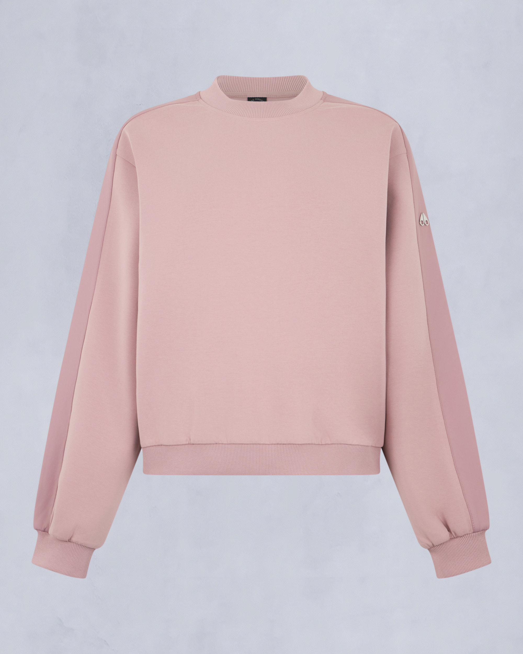 Moose Knuckles - M35LS631 - Mix Media Crewneck Sweatshirt - WOMENS -  - GM