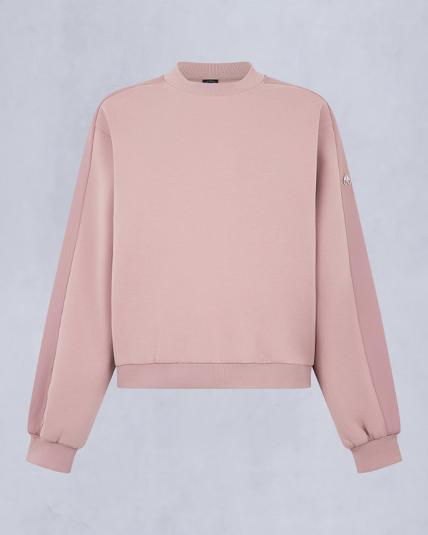 Moose Knuckles - M35LS631 - Mix Media Crewneck Sweatshirt - WOMENS -  - GM