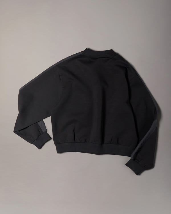 Moose Knuckles - M35LS631 - Mixed Media Crewneck Sweatshirt - WOMENS -  - Detail10