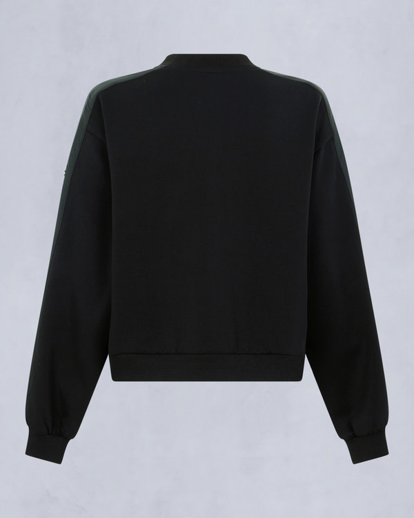 Moose Knuckles - M35LS631 - Mix Media Crewneck Sweatshirt - WOMENS -  - Detail2