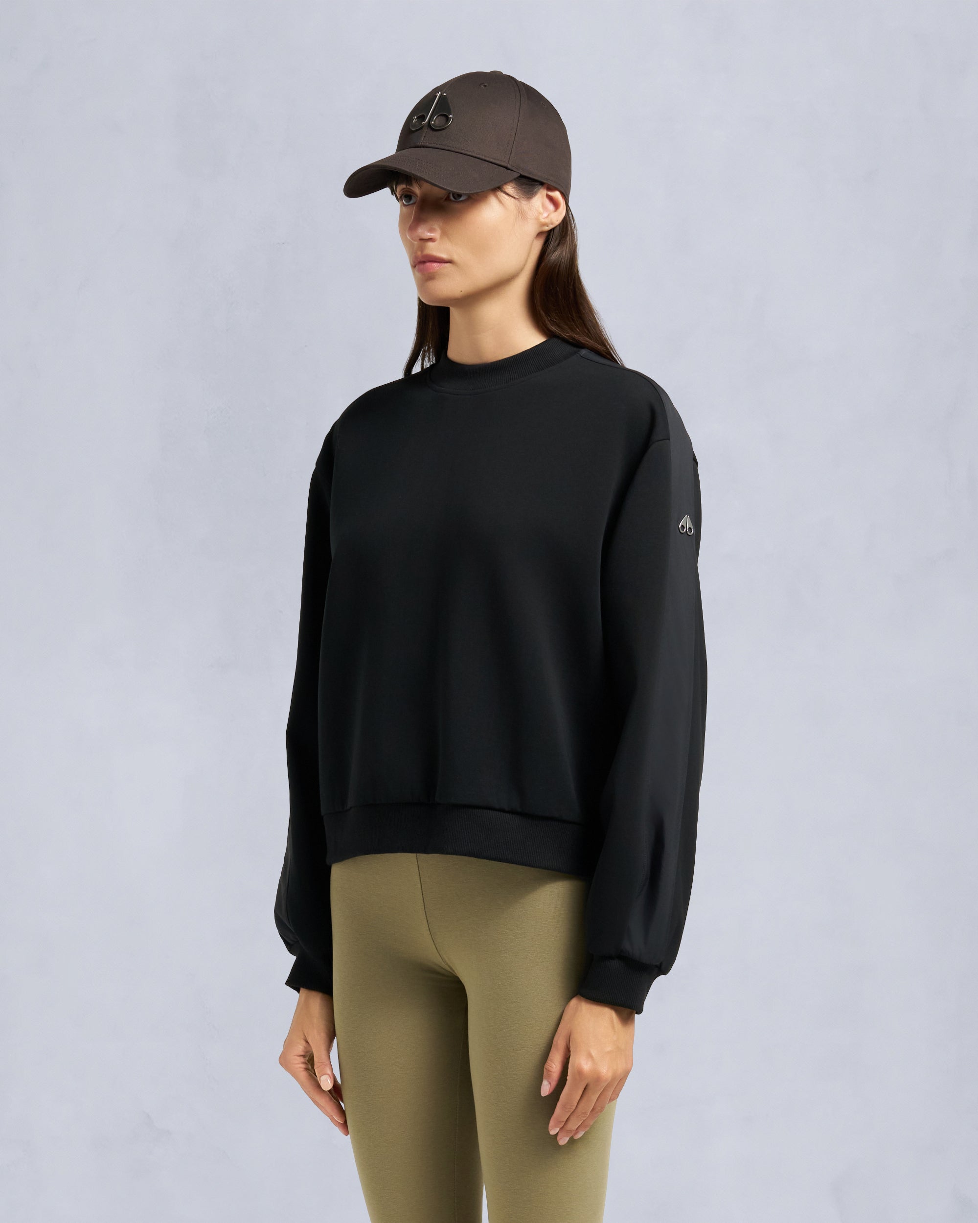 Mix Media Crewneck Sweatshirt | Women | Moose Knuckles