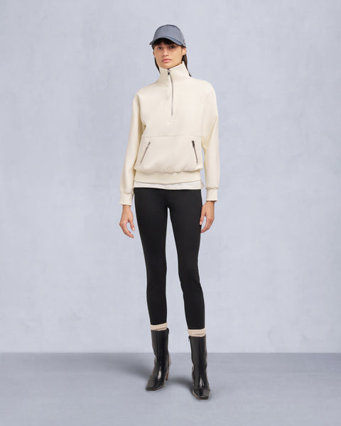 Mix Media Quarter Zip Sweater | Women | Moose Knuckles