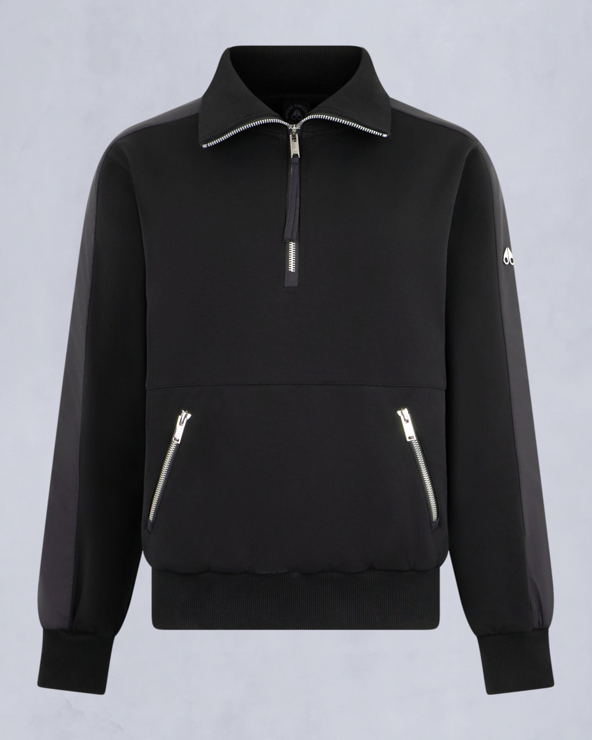 meru Mix Media Quarter Zip Sweater | Women | Moose Knuckles