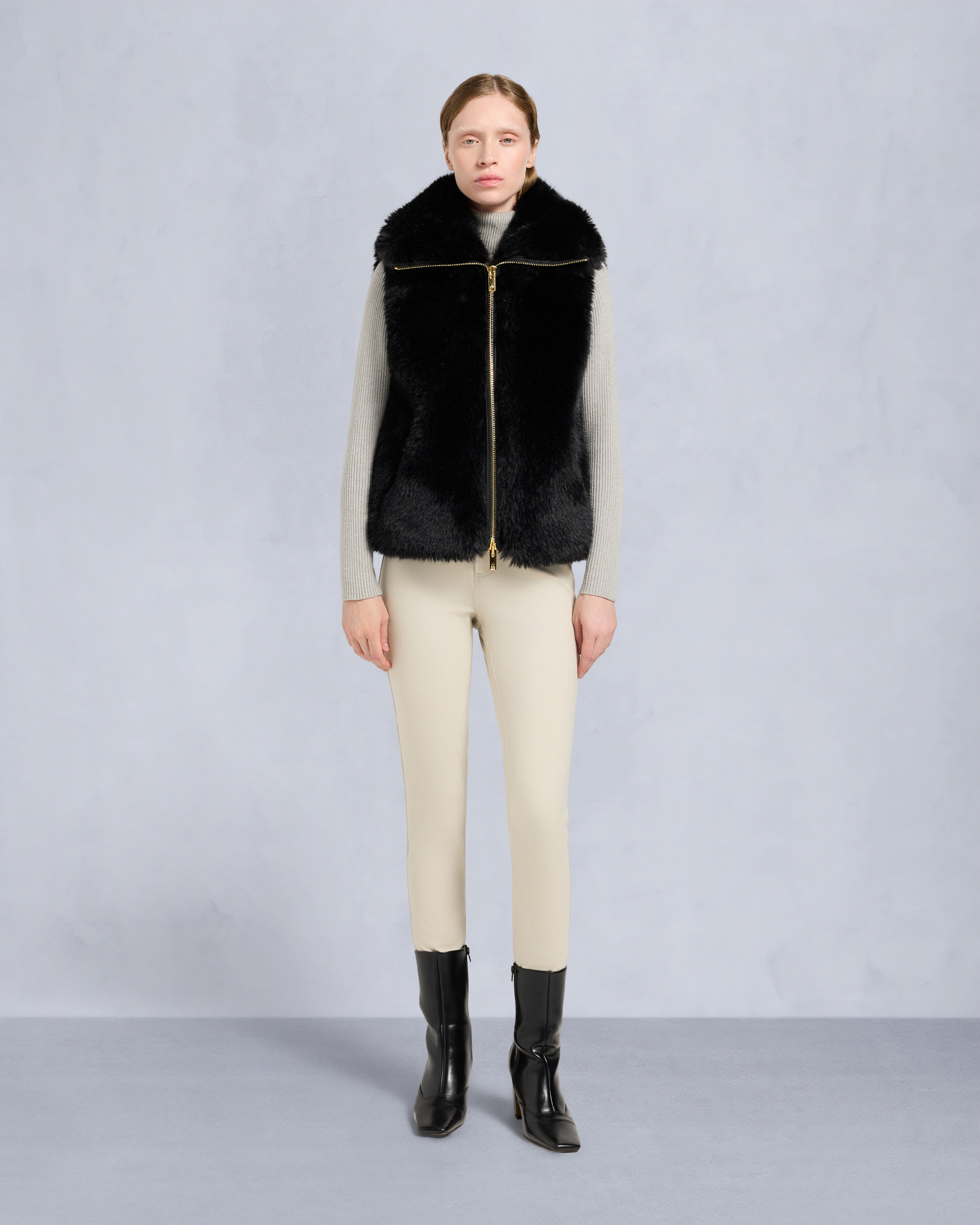 Moose Knuckles - M35LV462G - Gold Series River Bunny Vest - WOMENS -  - Front Category