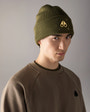 Moose Knuckles - M35MA574G - Gold Series Logo Icon Wool Beanie - ACCESSORIES -  - Front Category
