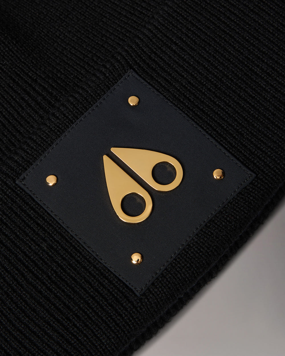 Moose Knuckles - M35MA574G - Gold Series Logo Icon Wool Beanie - ACCESSORIES -  - Detail1