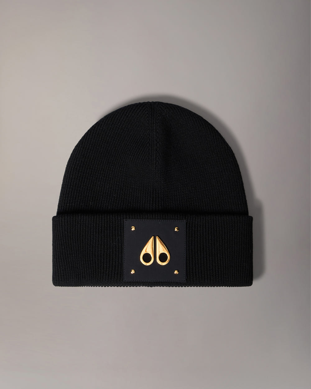 Moose Knuckles - M35MA574G - Gold Series Logo Icon Wool Beanie - ACCESSORIES -  - GM