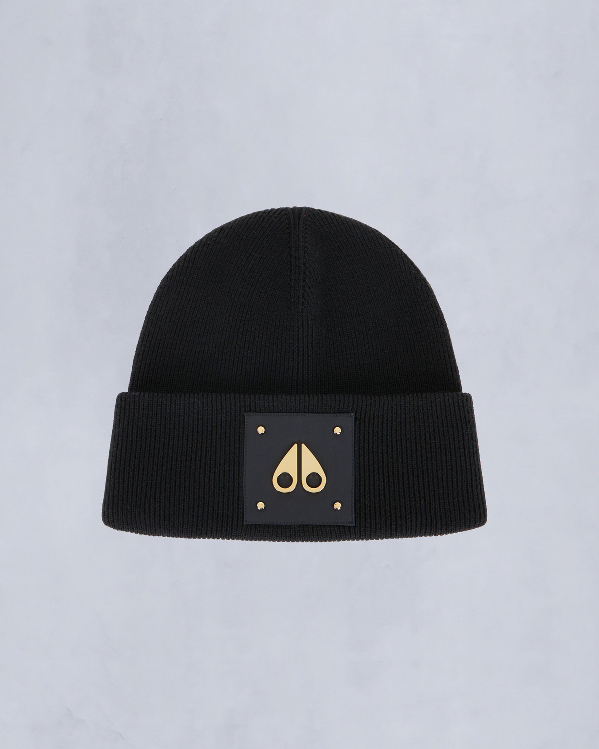 Moose Knuckles - M35MA574G - Gold Series Logo Icon Beanie - ACCESSORIES -  - GM