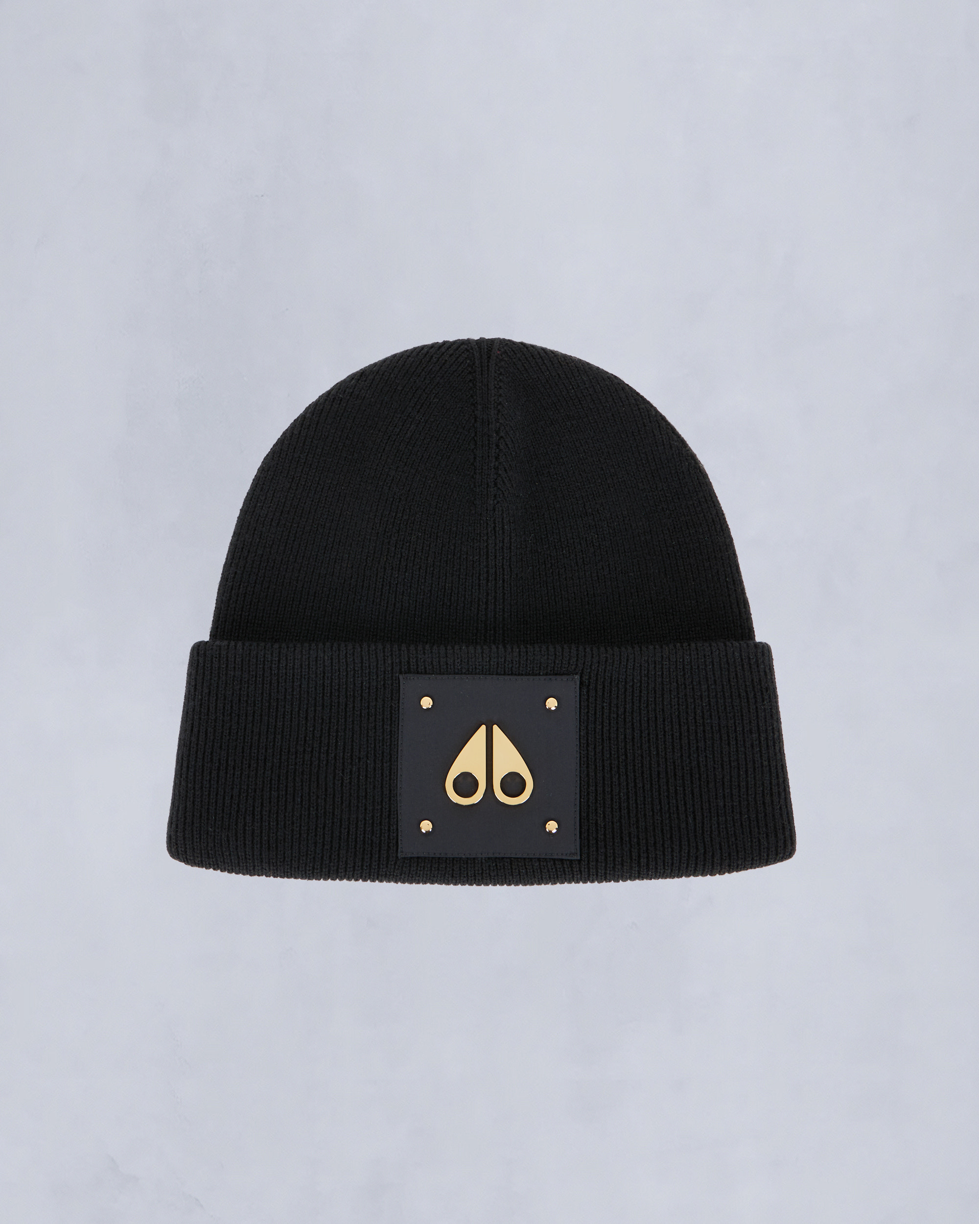 Moose Knuckles - M35MA574G - Gold Series Logo Icon Beanie - ACCESSORIES -  - GM