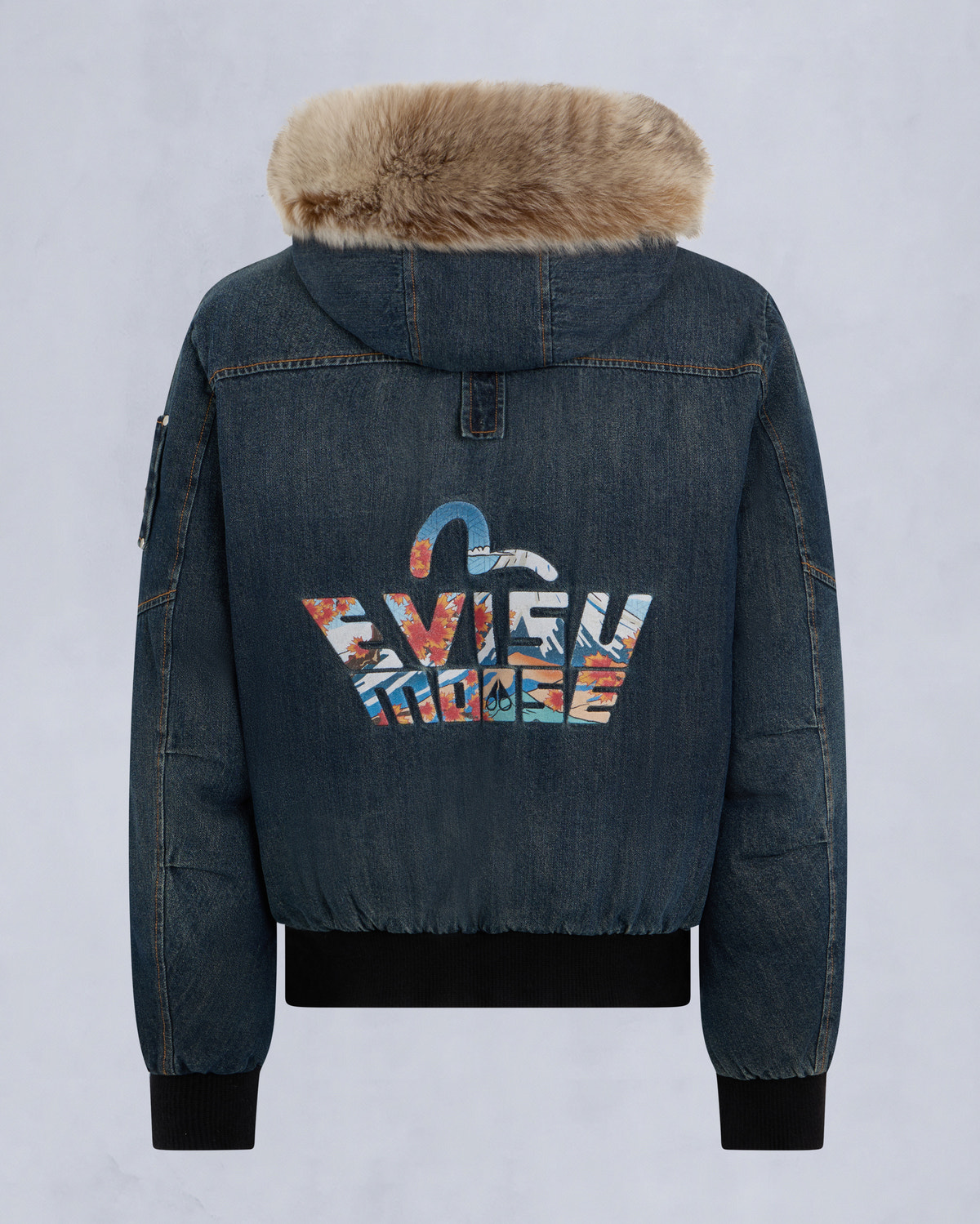 Moose Knuckles - M35MB000EV - Evisu x Moose Denim Ballistic Bomber Jacket - MENS -  - Detail2