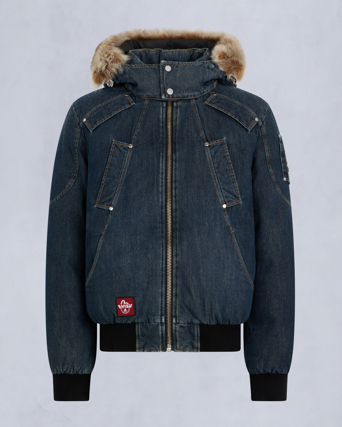 Moose Knuckles - M35MB000EV - Evisu x Moose Denim Ballistic Bomber Jacket - MENS -  - GM