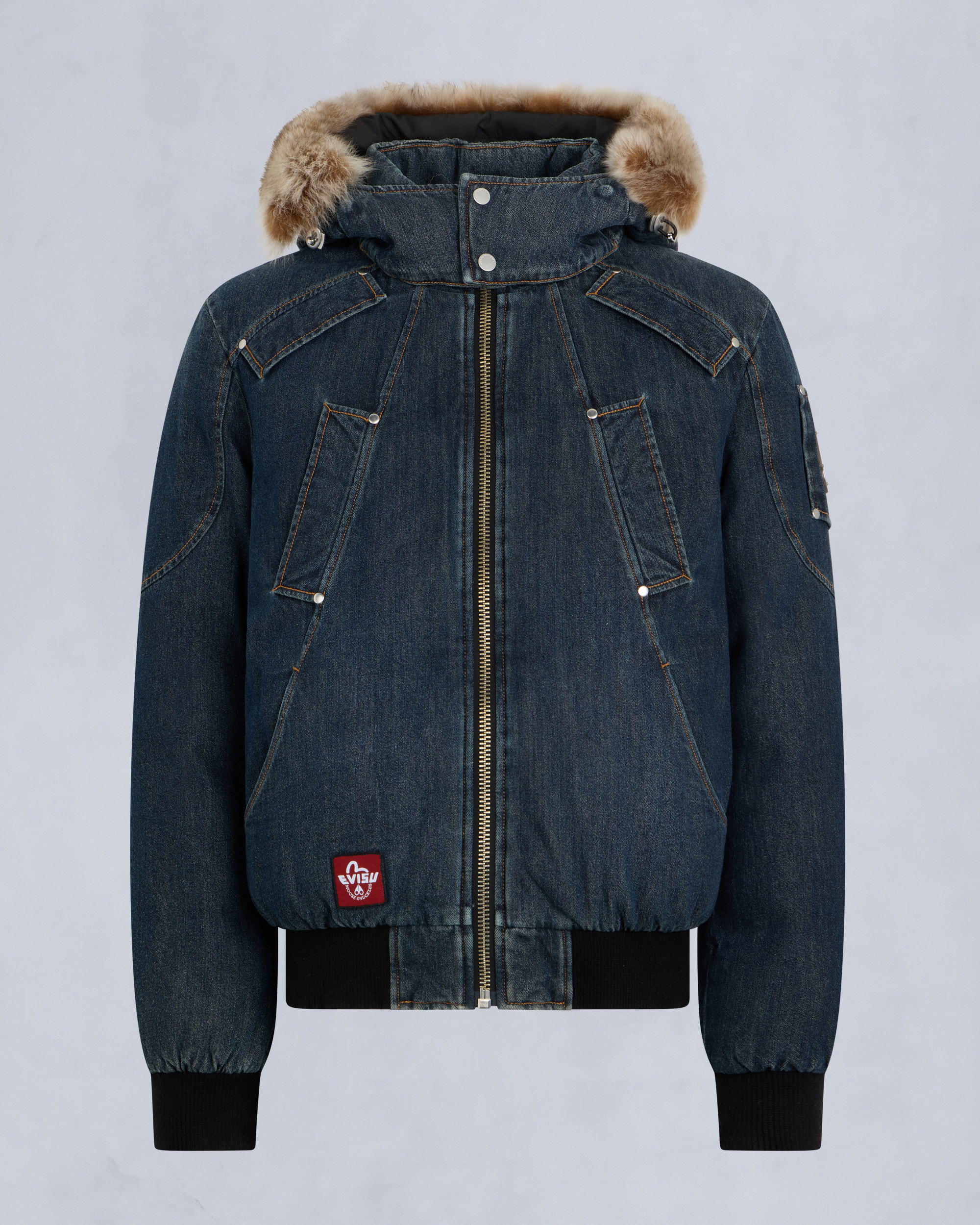 Moose Knuckles - M35MB000EV - Evisu x Moose Denim Ballistic Bomber Jacket - MENS -  - GM