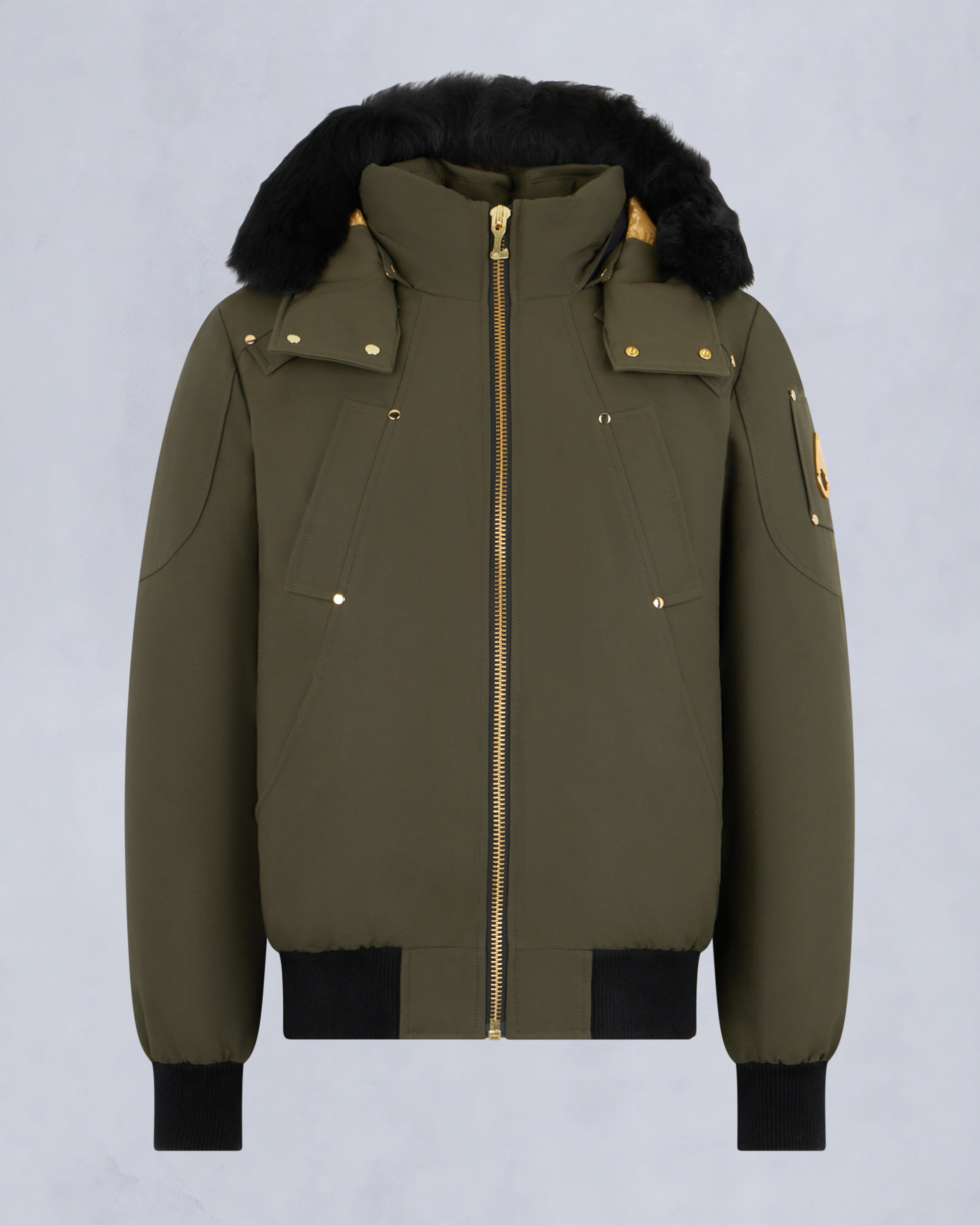 Moose Knuckles - M35MB000GS - Gold Series Original Shearling Trim Ballistic Bomber - MENS -  - GM