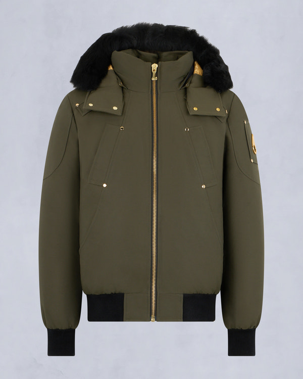 Moose Knuckles - M35MB000GS - Gold Series Original Shearling Trim Ballistic Bomber - MENS -  - GM