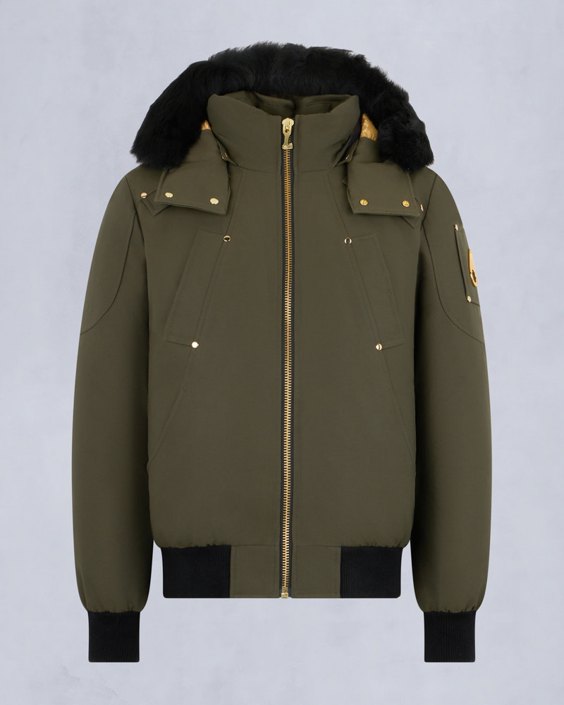 Moose Knuckles - M35MB000GS - Gold Series Original Shearling Trim Ballistic Bomber - MENS -  - GM