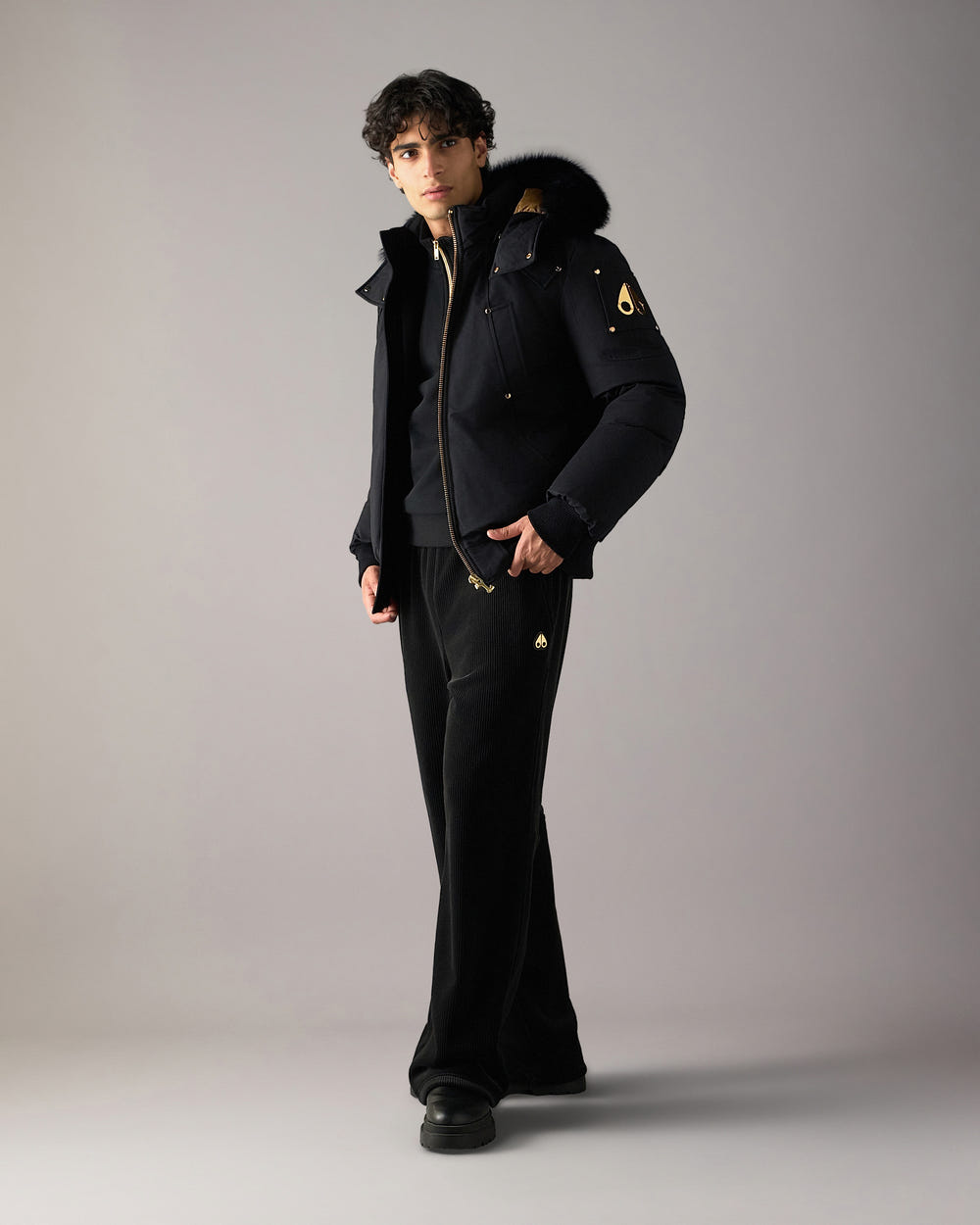 Moose Knuckles - M35MB000GS - Gold Series Original Ballistic Down Bomber - MENS -  - Front