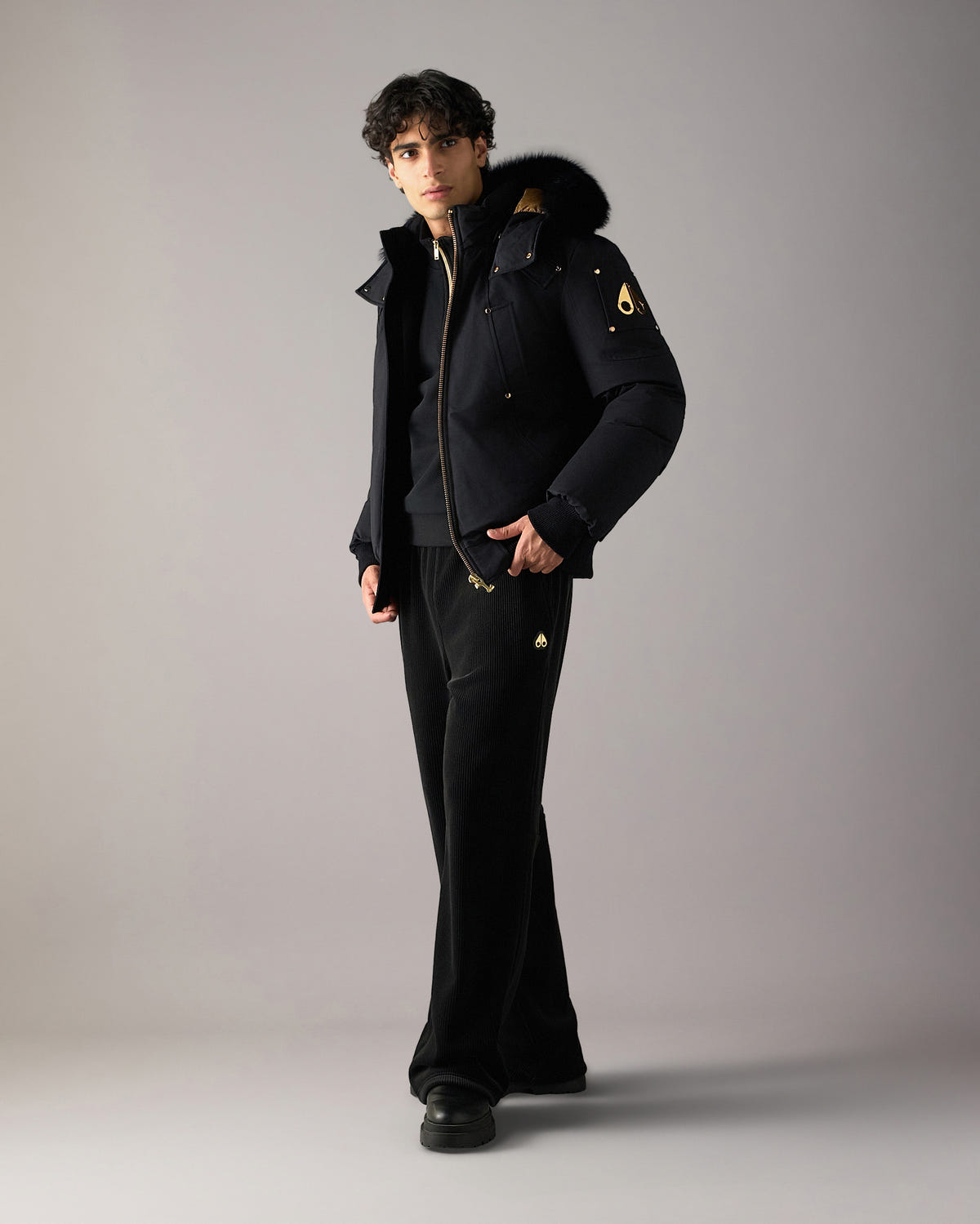 Moose Knuckles - M35MB000GS - Gold Series Original Ballistic Down Bomber - MENS -  - Front