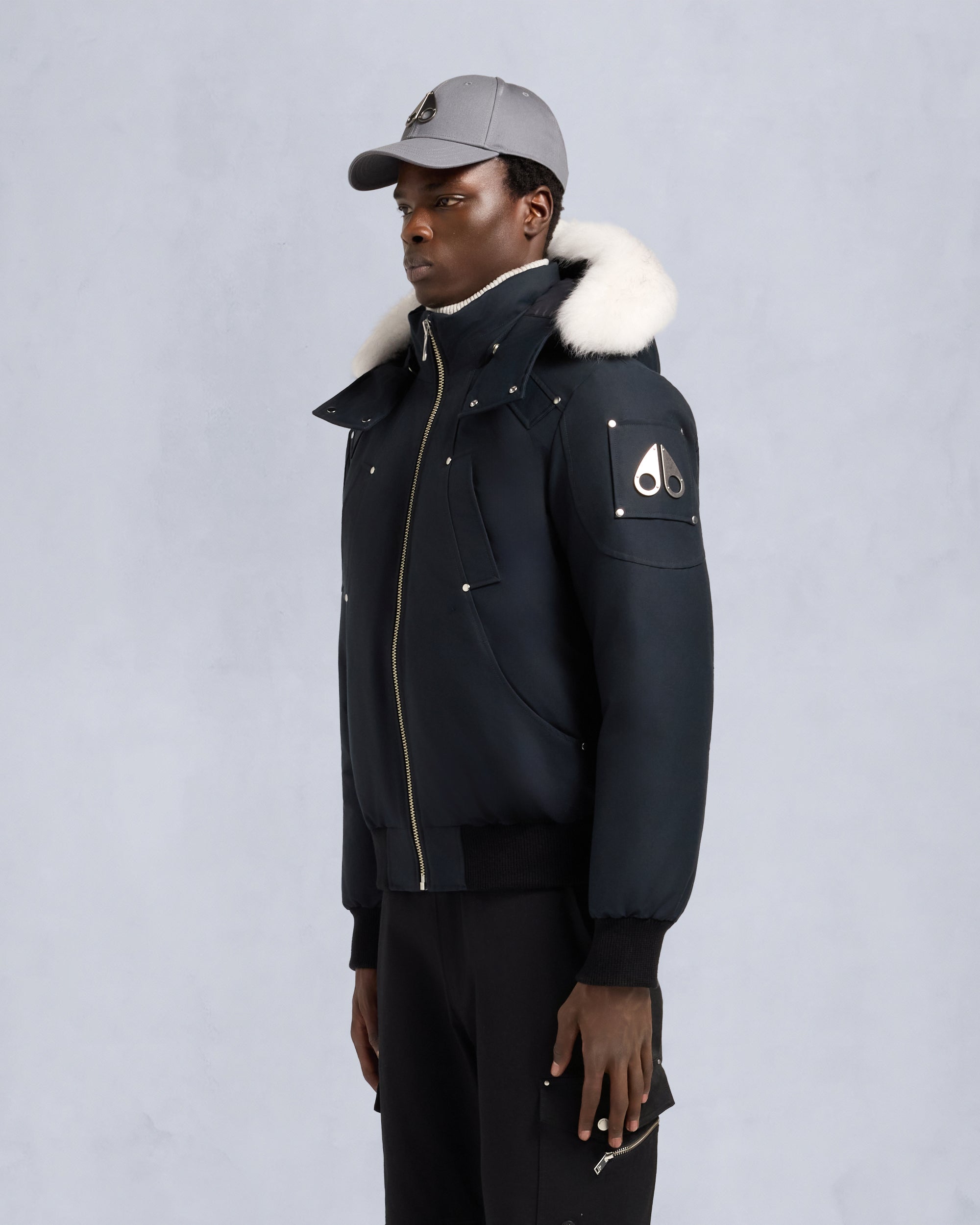 Original Ballistic Shearling Trim Bomber Jacket | Men | Moose Knuckles