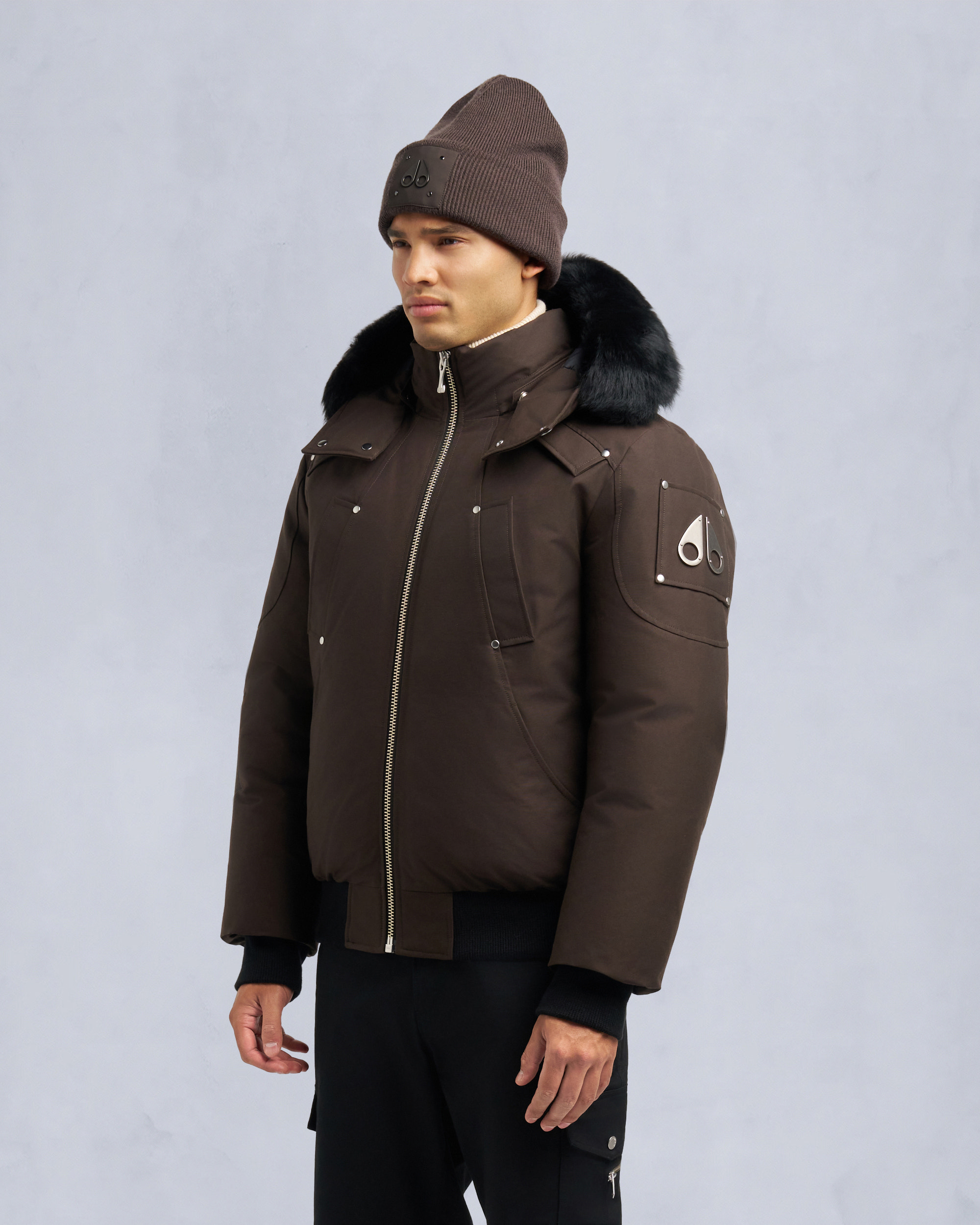 Moose Knuckles - M35MB000S - Original Ballistic Neoshear Bomber Jacket - MENS -  - Front