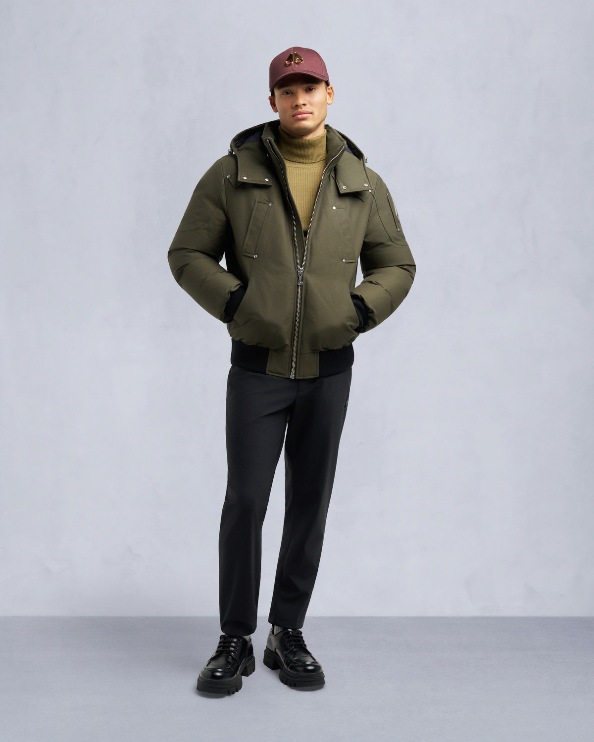 Moose Knuckles - M35MB000S - ORIGINAL BALLISTIC SHEARLING TRIM BOMBER JACKET - MENS -  - Detail3