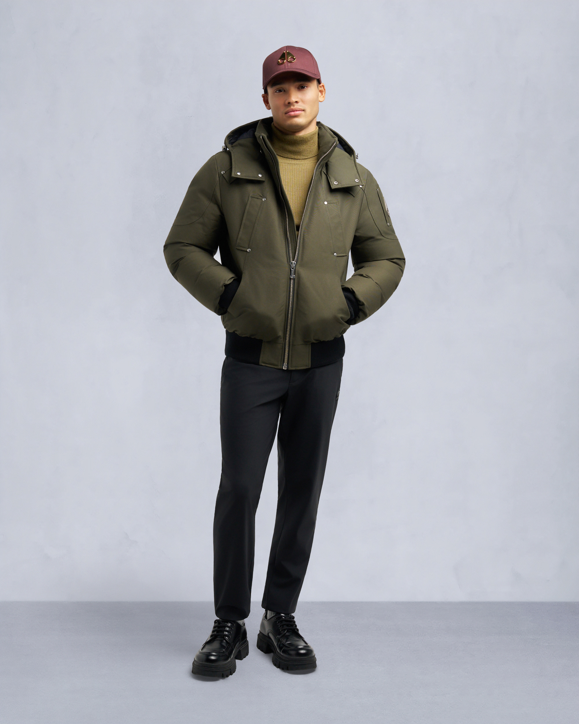 Moose Knuckles - M35MB000S - ORIGINAL BALLISTIC SHEARLING TRIM BOMBER JACKET - MENS -  - Detail3