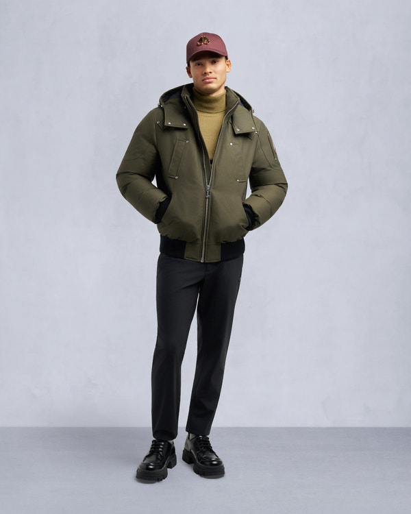 Moose Knuckles - M35MB000S - ORIGINAL BALLISTIC SHEARLING TRIM BOMBER JACKET - MENS -  - Detail3