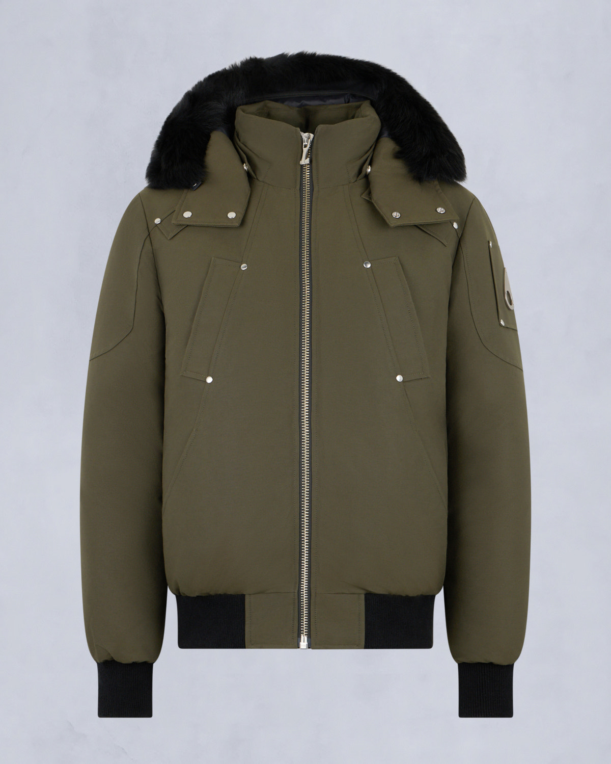 Moose Knuckles - M35MB000S - ORIGINAL BALLISTIC SHEARLING TRIM BOMBER JACKET - MENS -  - GM