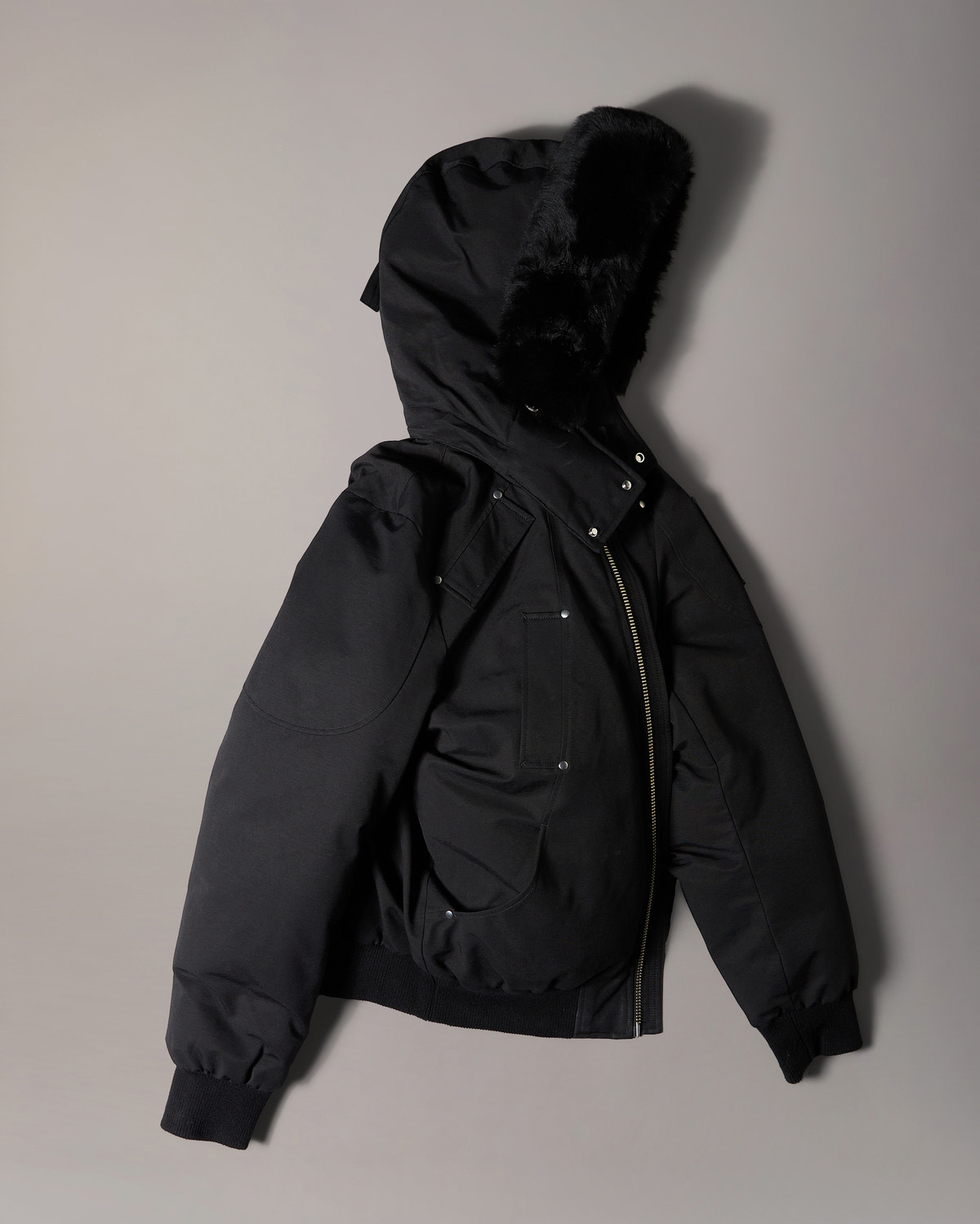 Moose Knuckles - M35MB000S - ORIGINAL BALLISTIC SHEARLING TRIM BOMBER JACKET - MENS -  - Detail10