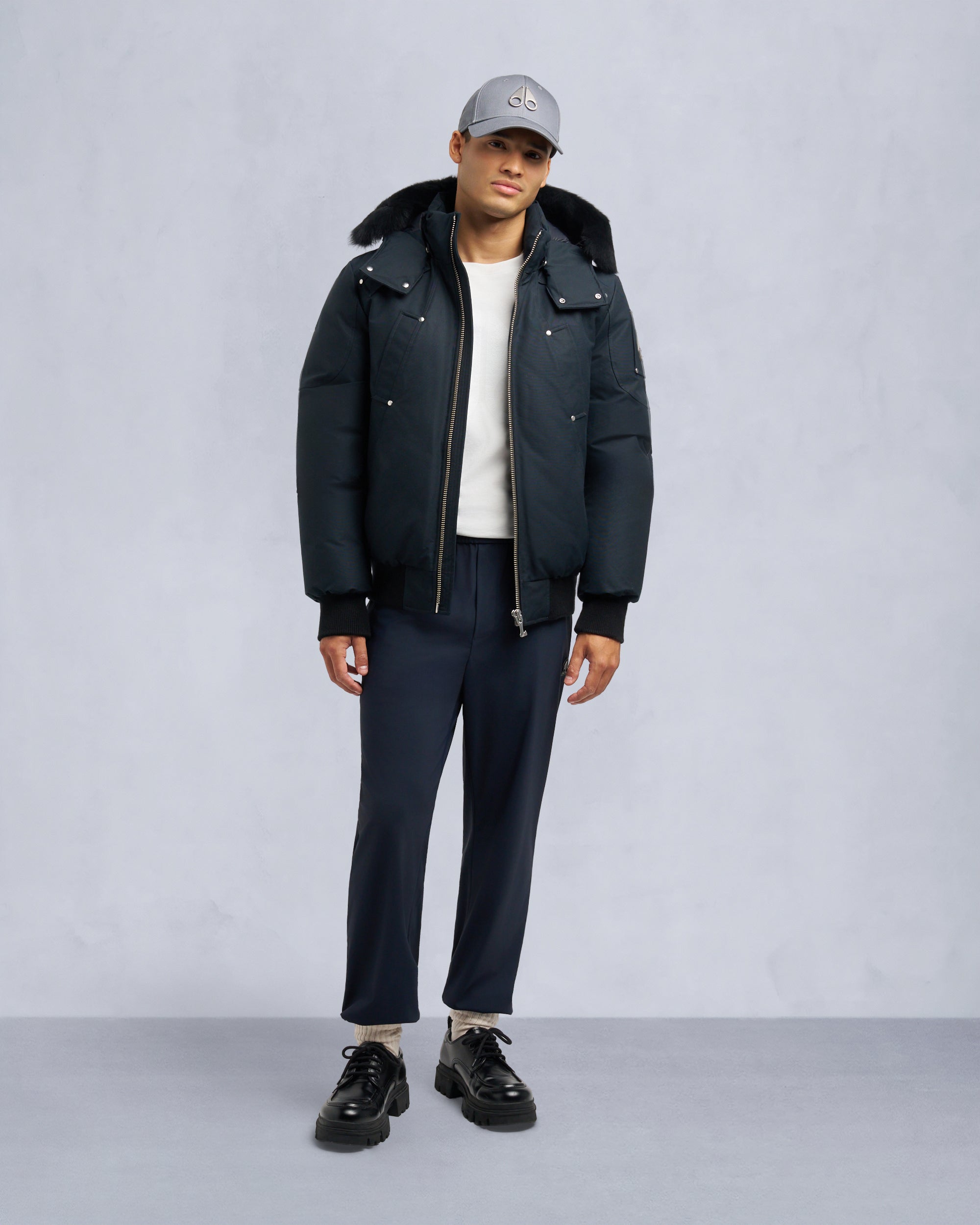 Original Ballistic Shearling Trim Bomber Jacket | Men | Moose Knuckles