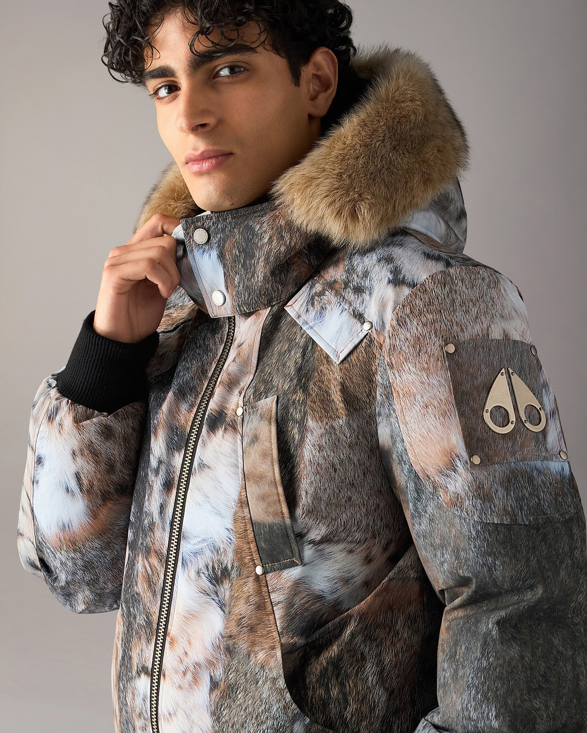 Moose Knuckles - M35MB000SH - ORIGINAL BALLISTIC SHEARLING TRIM BOMBER JACKET - MENS -  - Detail1