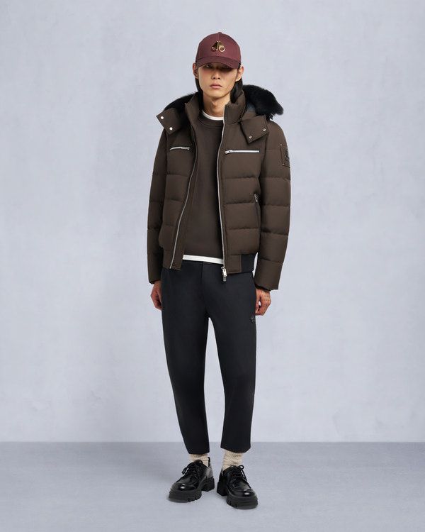 Moose Knuckles - M35MB005S - Cloud Shearling Trim Bomber Jacket - MENS -  - Front Category